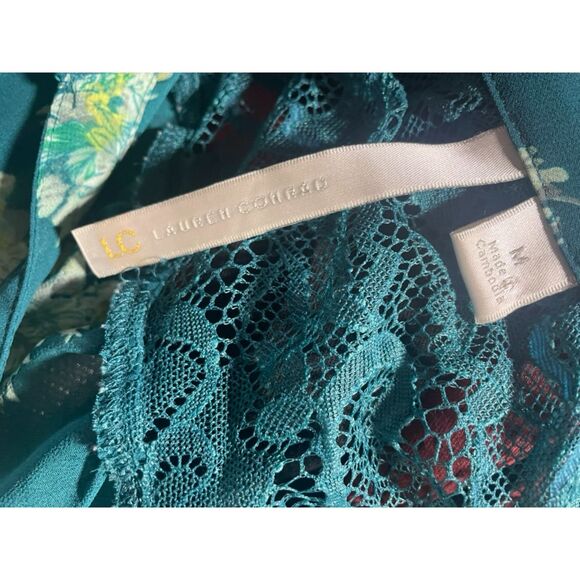 Teal beautiful Lauren Conrad blouse size M - Picture 10 of 11